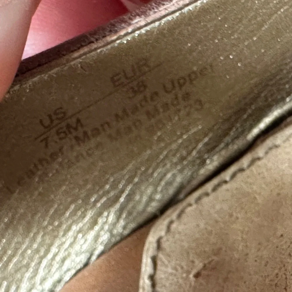 Sam Edelman Women's Brown Leather‎ Espadrille Wedge Sandals Size 7.5